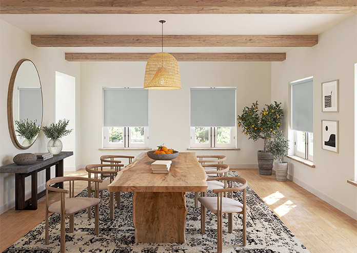 Levant (FR Blackout), Pearl Grey - Twist&Fit Roller Blind - Image 8
